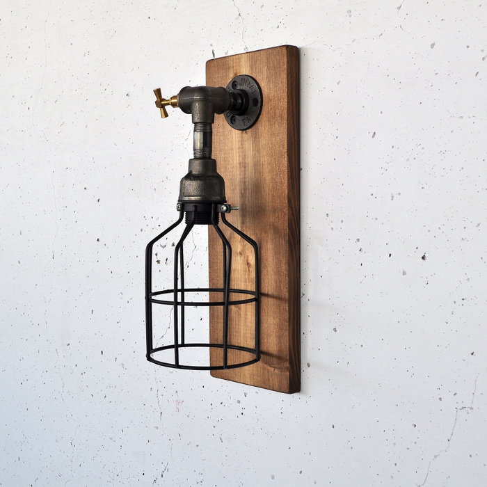 Opviq Pp171 Lámpara de pared de madera maciza